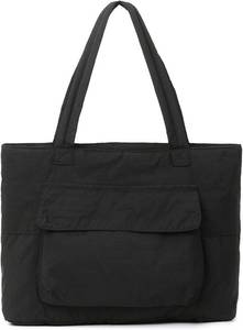 lot 1598 image: Puffer Tote Bag for Women, Lightweight Tote Handbag with Compartments, Quilted Shoulder Bag for Work Travel Sport