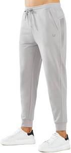 lot 1602 image: NORTHYARD Mens Cotton Athletic Jogger Sweatpants with Zipper Pockets Running Workout Gym Tapered Pants Comfy Lounge Pants Size 3XL