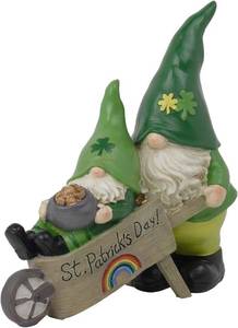 lot 1633 image: Braxio St. Patricks s Day Decorations Resin Gnome Collectible Figurines St-Patricks Day Decor Table Centerpiece for Dining Room Gift for Women