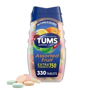 lot 1719 image: Tums Antacids Tablets - Assorted Fruit - 330ct