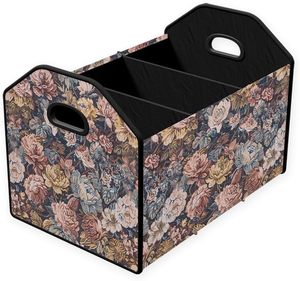 lot 1736 image: trunk organizer,car accessories for women,truck tool box organizer,collapsible multi compartment car back seat storage,clothing towel tote for living room,portable moving boxes