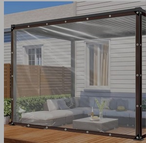 lot 1780 image: Clear Tarp - Heavy Duty Waterproof 4x6FT Plastic Tarps with Grommets Clear Vinyl Tarps for Outdoor Porches Transparent Tarpaulin for Patio Enclosure Roofs Greenhouse Plant Chicken Coop Cover