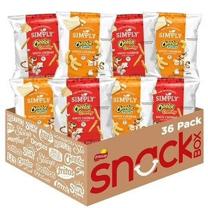 lot 1832 image: Simply Variety Pack, Cheetos White Cheddar Puffs & Crunchy, 0.875 oz, 36 Count