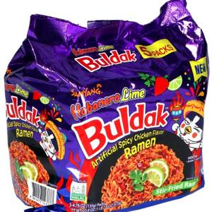 lot 1859 image: Samyang Habanero Lime Flavor Buldak Ramen Pack of 5