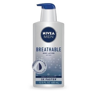 lot 1900 image: NIVEA MEN Breathable Body Lotion for Dry Skin Scented - 13.5 fl oz