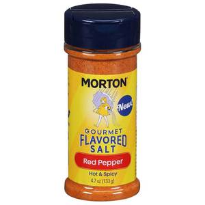 lot 1904 image: Morton Gourmet Flavored Salt Red Pepper, 4.7oz