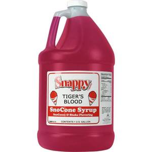 lot 1910 image: Snow Cone Syrup. 1 Gal. Tigers Blood