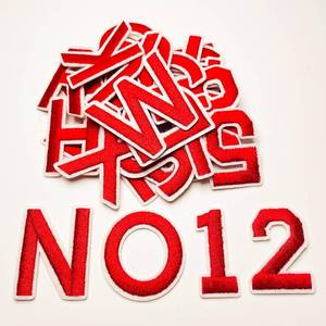 lot 1930 image: Jongdari 75pcs Iron On Letters and Numbers Patches for Clothing, 1.5 Embroidery Alphabet Letterman Jacket Patche A-Z & 0-9 Applique for Backpack & Fabric (Red)