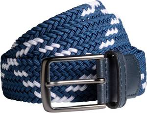 lot 1938 image: Men s Braided Elastic Stretch Golf Belt   Big and Tall Men Woven Belt, 1.38 Leather-Tipped Adjustable Fit