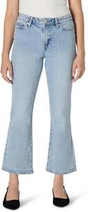 lot 1998 image: Amazon Essentials Womens Medium Stretch Mid-Rise Fashion-Forward Kick Crop Jeans, Size 12