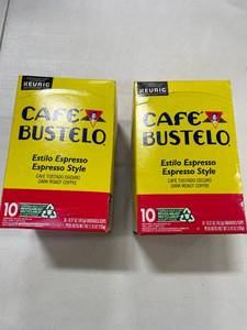 lot 2055 image: 2 Boxes Caf  Bustelo Espresso Style Dark Roast Keurig K-Cup Coffee Pods - 10cteach