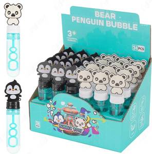 lot 2092 image: Arctic Polar Animals Party Favors Bubble Wands for Kids Captain Bear and Doctor Penguin Birthday Party Goody Bag Stuffers Winter Animals Themed Presents Giveaways 24PCS