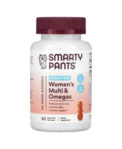 lot 2095 image: SmartyPants Womens Multi & Omegas Sugar Free Orange - 60 Gummies - 60 Count