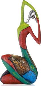lot 2096 image: Yoga Woman Sculptures Home Decor Large,Colorful Living Room Decor Statue and Figurines Nick Nacks for Shelves Decor, For Modern Sculptural Home Decor and Adornos Para Sala Meditation Statue (C)
