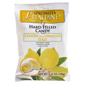 lot 2102 image: Serra, Filled Candy wSicilian Lemon - Ripiene Limone di Siracusa IGP 100g bag (3 pcs)