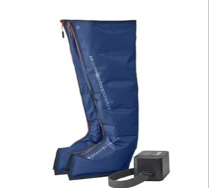 lot 2141 image: Sharper Image Air Compression Boots Flex Leg Recovery System SMALL MEDIUM