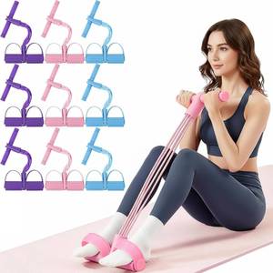 lot 2190 image: Soulchen 912 Pcs Resistance Bands with Handles 6 Tube Elastic Pedal Ankle Puller Rope Fitness Multifunction Yoga Tension Equipment Stretching Bands for Abdomen Waist Arm Leg Slimming Training