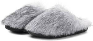 lot 2245 image: Fuzzy Plush Womens House Slipper Cozy Non-slip Bedroom Slipper for Women Furry Indoor Outdoor House Shoes