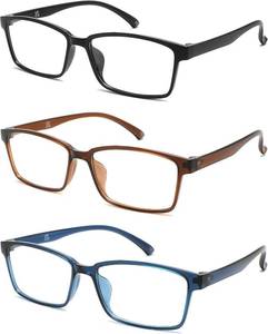lot 2265 image: IVNUOYI 3 Pack Reading Glasses for Men Women Women, Lightweight & Durable Classic Frame, Comfort Fit for Long Wear, 2.50