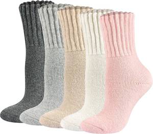 lot 2266 image: Boot Socks for Women Thermal Warm Socks for Men Winter Thick Hiking Crew Sock Women Youth 35 Pairs 5-10