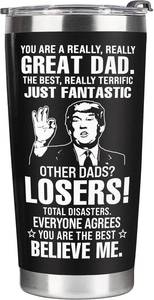 lot 2274 image: VIWIS Christmas Gifts for Dad, Men - Gifts for Dad from Daughter, Son - Dads Birthday Gift Ideas, Happy Birthday gifts for Dads, Fathers - Best Dad Ever Gift, Present for dads - 20 Oz dad Tumbler