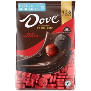 lot 2275 image: DOVE Dark Chocolate Candy, 136 Count