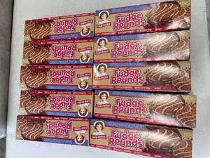lot 2278 image: 10 Boxes Little Debbie Fudge Rounds - 9.5oz8pk