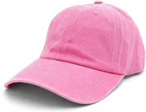 lot 2284 image: Washed Baseball Cap for Men Women, Vintage Cotton Dad Hat, Adjustable Strap, Soft Lightweight Low Profile Casual Everyday Hat