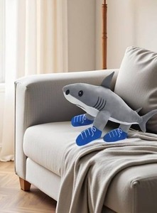 lot 2306 image: 9in Italian Brainrot Plush,Tralalero Tralala Plush,Tung Tung Tung Sahur Plush,Soft Stuffed Brain Rot Plushies for Fans Collectible,Home Decoration (STL-17) - Shark