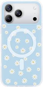 lot 2356 image: NIMASO for iPhone 16 Case, Girly Hinagiku Painting Printed Flower for Girls Women, Compatible with MagSafe, iPhone 16 Case Girl