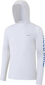 lot 11660 image: Men s Sun Hoodie Fishing Shirts UPF 50 UV Protection Long Sleeve Rash Guard Lightweight SPF Swim Running Quick Dry SIZE M