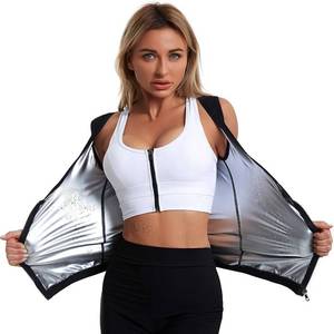 lot 11688 image: Sauna Vest for Women Weight Loss,Sauna Suit Sweat Waist Trimmer for Working Out,Body Shaper for Women with Zipper 2XL