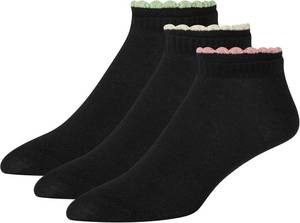 lot 11727 image: Ted Baker Womens Low Cut Double Cuff Socks (3-Pack)