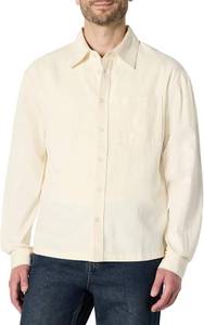 lot 11738 image: Amazon Essentials (Demis Pick) Mens Modern Oversized-Fit Denim Button-Down Shirt SIZE XS
