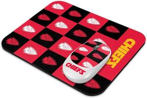 lot 11748 image: SOAR NFL Wireless Mouse and Mouse Pad- Checkered