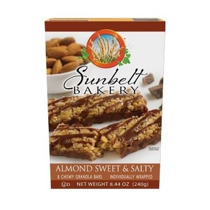 lot 11749 image: Sunbelt Almond Sweet & Salty Granola Bars - 8.44oz