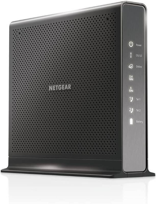 lot 12811 image: NETGEAR Nighthawk Cable Modem WiFi Router Combo with Voice C7100V - Supports Xfinity Cable & Voice Plans Up to 600Mbps, 2 Phone Lines, AC1900 WiFi Speed, DOCSIS 3.0