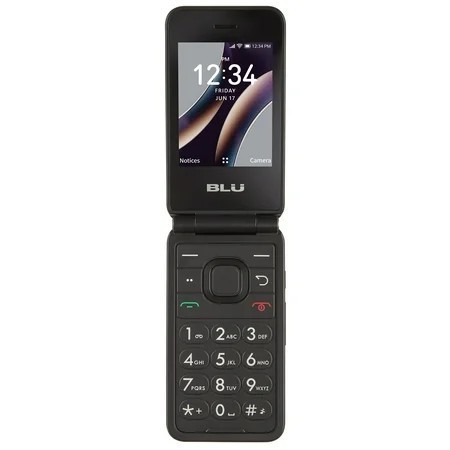 lot 55043 image: Tracfone Blu Flex, 8GB, Black - Prepaid Feature Phone Locked to Tracfone