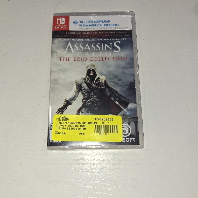 lot 55053 image: Assassins Creed The Ezio Collection, Nintendo Switch - This is a factory sealed download game there is no physical cartridge