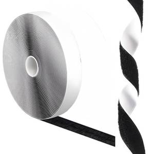 lot 2464 image: 82Ft x 1 Inch Self Adhesive Strips, Heavy Duty Strong Back Sticky Fastening Tape,Nylon Fabric Fastener Mounting Tapes for Sewing, Crafting,DIY- Indoor or Outdoor Use (White)