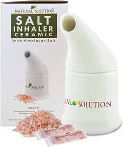 lot 2469 image: Natural Solution Salt Inhaler Himalayan for Asthma and Allergy Relief and Other Respiratory Conditions   Handheld and Portable Himalayan Salt Inhalers