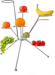 lot 2478 image: Exploded Fruit Bowl Exploding Fruit Bowl Stand, Fireworks On the Dinner Table, Stainless Steel Aesthetic 360  Display Rack, Creative Centerpiece For Home Kitchen Counter & Dining Table Decor(Silver)