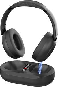 lot 2493 image: Wireless Headphones for TV, Bluetooth 5.3 Over-Ear Headset with Noise Cancelling, 50H Playtime, HD Stereo Sound & Charge Dock, Low Latency for Sync with Smart TV, PC, Projector