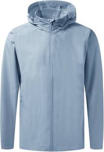 lot 3223 image: M MAELREG Mens Lightweight Jackets Water Resistant Windbreaker Packable Hooded Golf Jacket Men for Running Hiking SIZE XXL