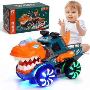 lot 3254 image: Dinosaur Monster Truck for Baby Boy Music and Light Up Toy for Toddlers 1-3,Battery Powered Dino Trucks Toy Ideas for 2 3 4 Year Old Boys Birthday Party