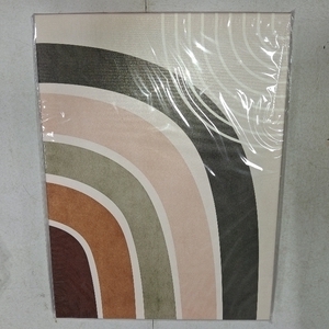 lot 3325 image: Gisipameis Boho Minimalist Wall Art Set of 3 Framed Canvas Prints with Sun Rising on the Horizon Mid Century Modern Neutral Home Decor Bohemian Style for Living Room Bedroom Bathroom Office 16x24in