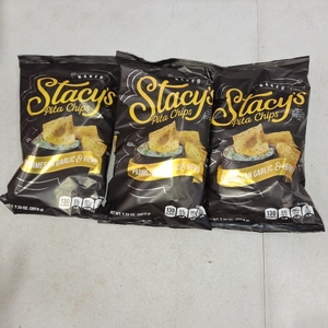 lot 3337 image: 3 Bags Stacy s No Artificial Colors or Flavors Parmesan Garlic and Herb Pita Chips Bag, 7.33 oz