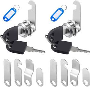lot 3338 image: Cabinet Locks with Keys, Cam Lock, Mailbox Lock, 2 Pack 58 Tool Box Locks with Keys, Drawer Lockss, for Cabinets RV Storage Tool Box Drawer Mailboxes