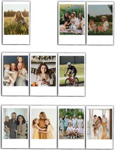 lot 3341 image: OrgaNeat 1234-Grids Acrylic Refrigerator Magnetic Frames for Polaroid Fujifilm Instax Mini Film Photo, Clear Fridge Magnets 2.36x3.54 inch Mini Picture Display -4 Set