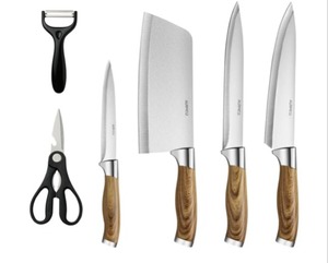 lot 30291 image: Knife Set, 6 Piece Kitchen Knife, Stainless Steel Kitchen Knife Sets, Professional Sharp Chef Knives Set, Durable Kitchen Knives with Ergonomic Plastic Handle
